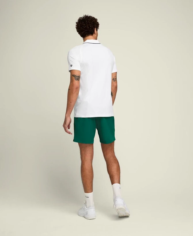 Heren short Wilson  M Team Short 7" Courtside Green M