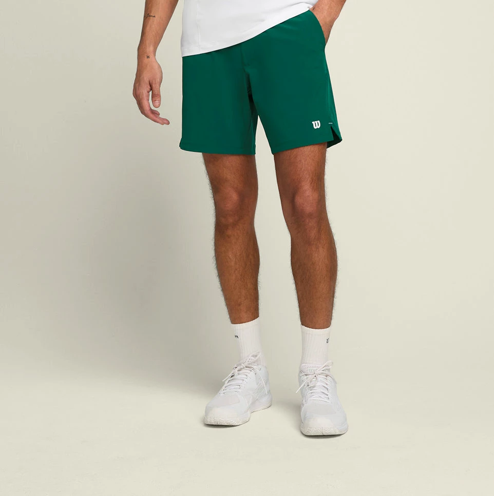 Heren short Wilson  M Team Short 7" Courtside Green M
