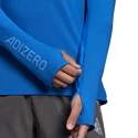 Heren T-shirt adidas  Adizero 1/2 Zip Blue Rush