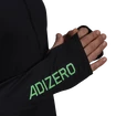 Heren T-shirt adidas  Adizero Warm 1/2 Zip LS Black