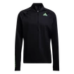 Heren T-shirt adidas  Adizero Warm 1/2 Zip LS Black