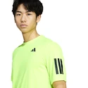 Heren T-shirt adidas  Club 3 Stripes Tee Lucid Lemon
