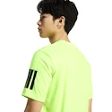 Heren T-shirt adidas  Club 3 Stripes Tee Lucid Lemon