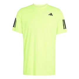 Heren T-shirt adidas Club 3 Stripes Tee Lucid Lemon