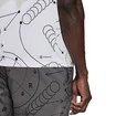 Heren T-shirt adidas  Club Graphic Polo White