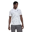 Heren T-shirt adidas  Club Graphic Polo White