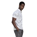 Heren T-shirt adidas  Club Graphic Polo White