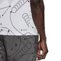 Heren T-shirt adidas  Club Graphic Polo White