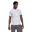 Heren T-shirt adidas  Club Graphic Polo White