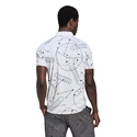 Heren T-shirt adidas  Club Graphic Polo White