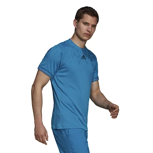 Heren T-shirt adidas  Freelift T-Shirt Primeblue Sonic Aqua