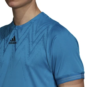 Heren T-shirt adidas  Freelift T-Shirt Primeblue Sonic Aqua