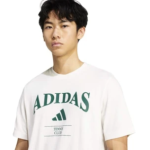 Heren T-shirt adidas  Heritage Graphic Tee White