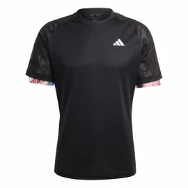 Heren T-shirt adidas Melbourne Ergo Tennis HEAT.RDY Raglan T-Shirt Black