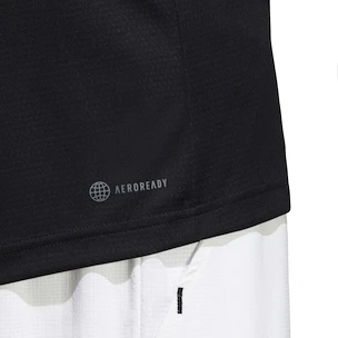 Heren T-shirt adidas  Melbourne Ergo Tennis HEAT.RDY Raglan T-Shirt Black