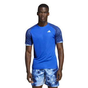 Heren T-shirt adidas  Melbourne Ergo Tennis HEAT.RDY Raglan T-Shirt Blue