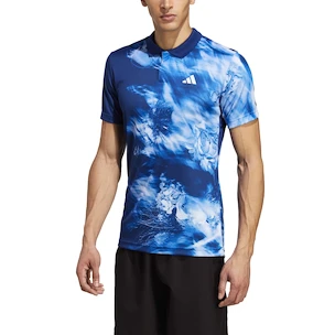 Heren T-shirt adidas  Melbourne Tennis HEAT.RDY FreeLift Polo Shirt Blue