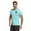 Heren T-shirt adidas Paris Freelift Polo Aqua