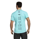 Heren T-shirt adidas Paris Freelift Polo Aqua