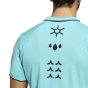 Heren T-shirt adidas Paris Freelift Polo Aqua