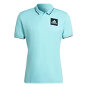 Heren T-shirt adidas  Paris Freelift Polo Aqua