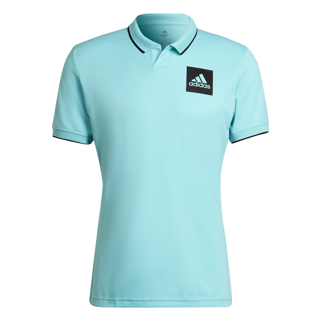 Heren T-shirt adidas  Paris Freelift Polo Aqua XXL