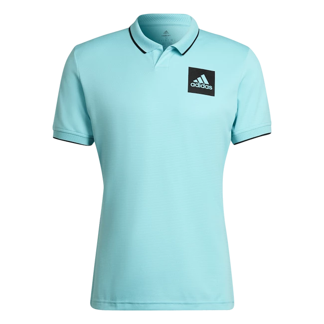 Heren T-shirt adidas  Paris Freelift Polo Aqua XXL