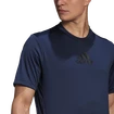Heren T-shirt adidas  Primeblue Designed 2 Move Sport 3-Stripes Tee Crew Navy