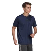 Heren T-shirt adidas  Primeblue Designed 2 Move Sport 3-Stripes Tee Crew Navy
