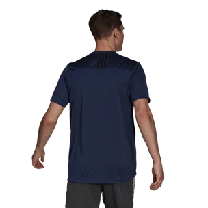 Heren T-shirt adidas  Primeblue Designed 2 Move Sport 3-Stripes Tee Crew Navy