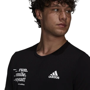 Heren T-shirt adidas  Sig Tee Black