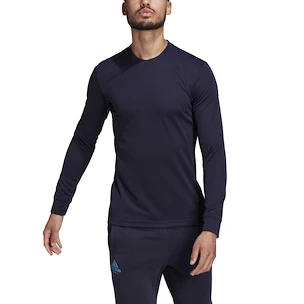 Heren T-shirt adidas  Tennis Freelift LS Tee Shadow Navy