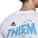 Heren T-shirt adidas Thiem Graphic Tee White