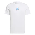 Heren T-shirt adidas Thiem Graphic Tee White