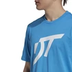 Heren T-shirt adidas  Thiem Logo Graphic Tee Blue
