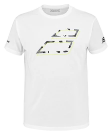 Heren T-shirt Babolat Aero Cotton Tee White