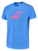 Heren T-shirt Babolat  Exercise Big Flag Tee Men French Blue