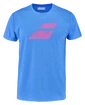 Heren T-shirt Babolat  Exercise Big Flag Tee Men French Blue