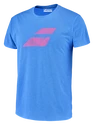 Heren T-shirt Babolat Exercise Big Flag Tee Men French Blue