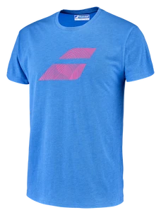 Heren T-shirt Babolat  Exercise Big Flag Tee Men French Blue