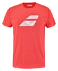 Heren T-shirt Babolat Exercise Big Flag Tee Men Poppy Red