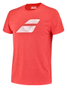 Heren T-shirt Babolat Exercise Big Flag Tee Men Poppy Red