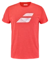 Heren T-shirt Babolat Exercise Big Flag Tee Men Poppy Red