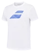 Heren T-shirt Babolat Exercise Big Flag Tee Men White