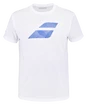 Heren T-shirt Babolat Exercise Big Flag Tee Men White