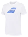 Heren T-shirt Babolat  Exercise Big Flag Tee Men White