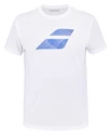 Heren T-shirt Babolat Exercise Big Flag Tee Men White