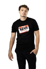 Heren T-shirt Bauer Name Tag Tee Black