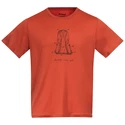 Heren T-shirt Bergans  Graphic Wool Brick