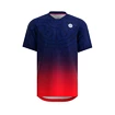 Heren T-shirt BIDI BADU Colortwist Tee Dark Blue/Red